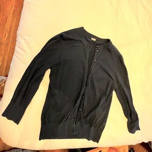 J. Crew Navy Cotton Cardigan